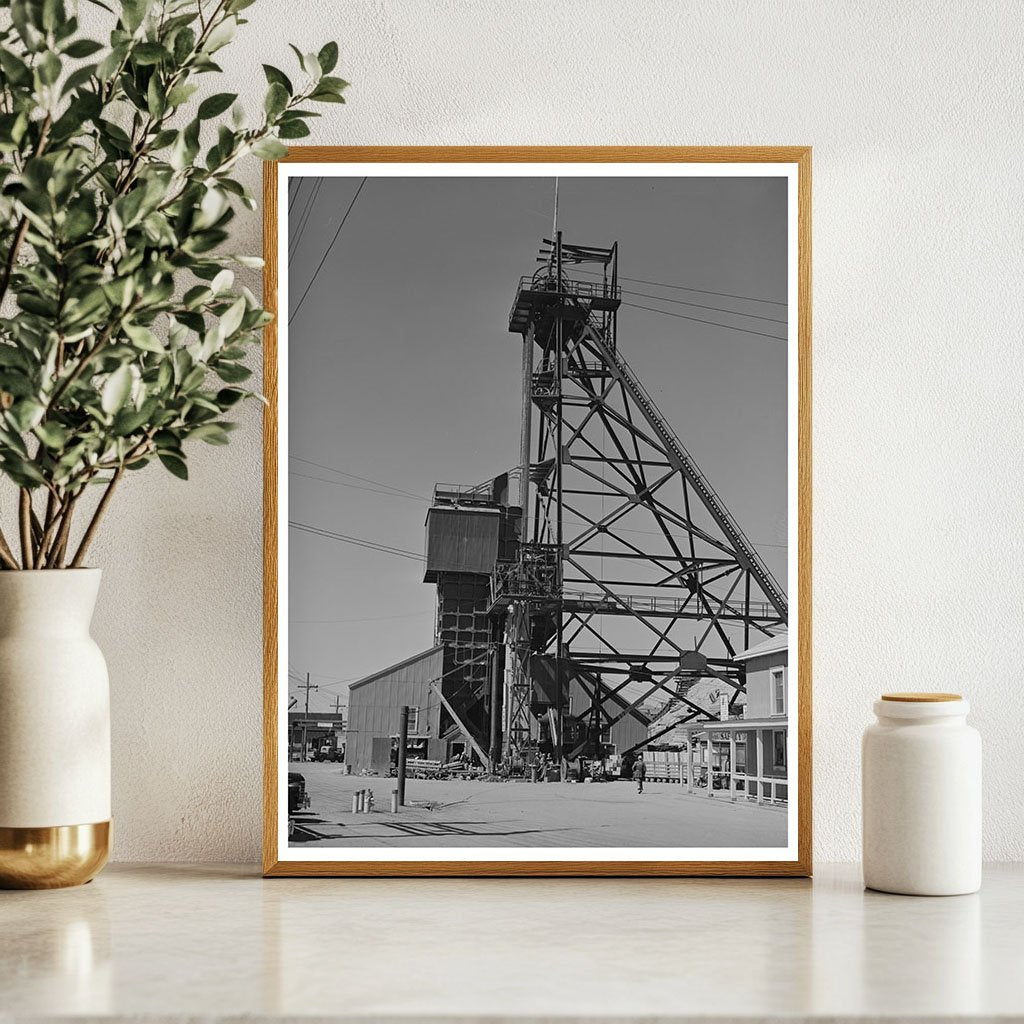 Mountain Con Copper Mine Head Frame Butte Montana 1942