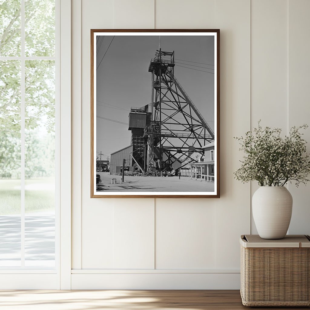 Mountain Con Copper Mine Head Frame Butte Montana 1942