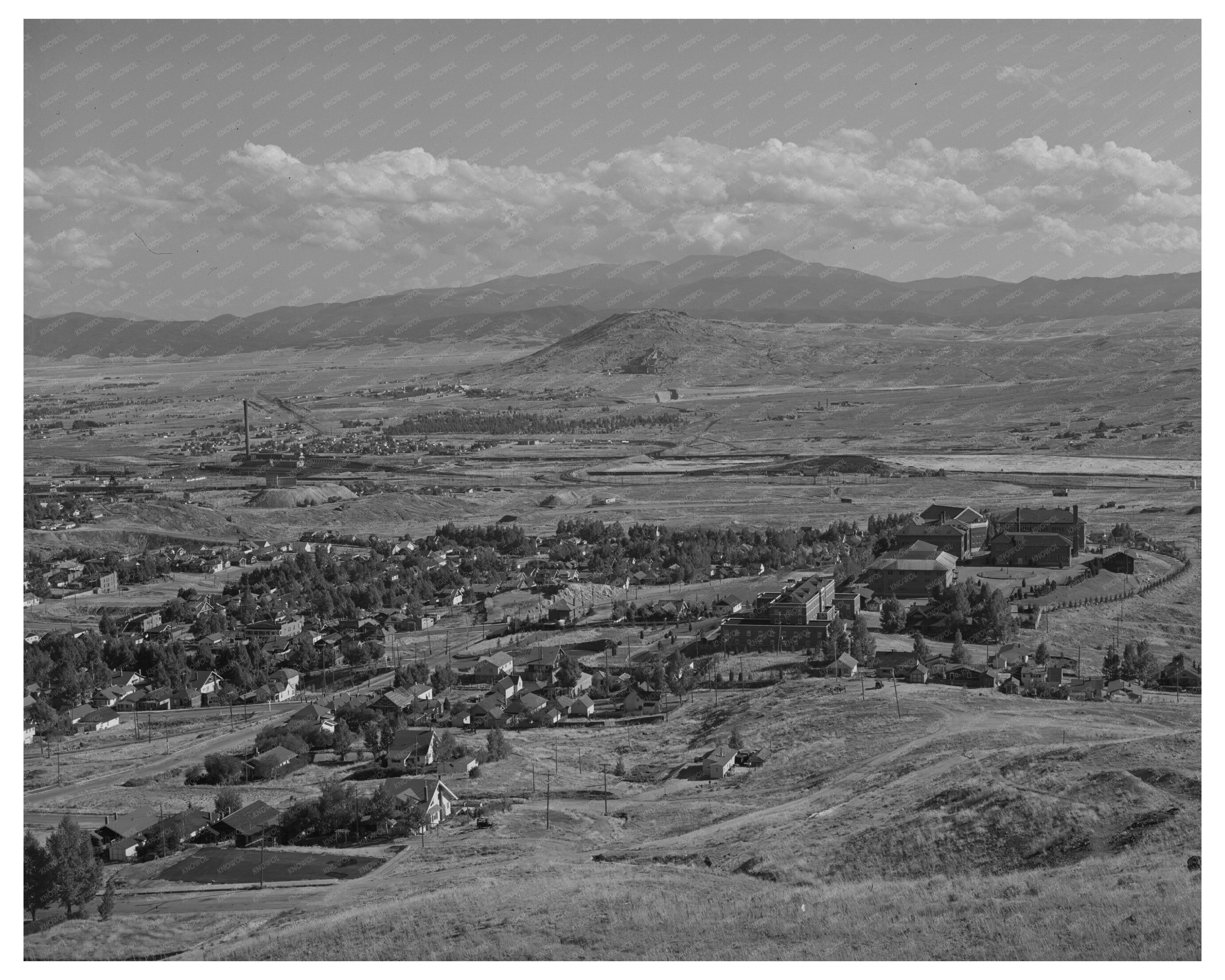 Butte Montana Historical Landscape September 1942