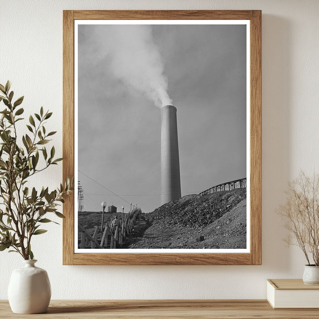 Anaconda Smelter Tallest Smokestack Montana 1942