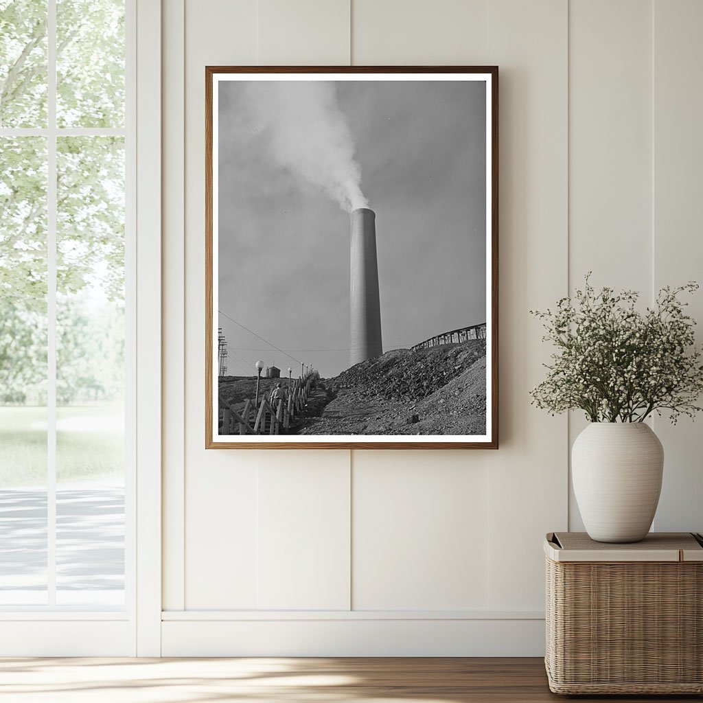 Anaconda Smelter Tallest Smokestack Montana 1942