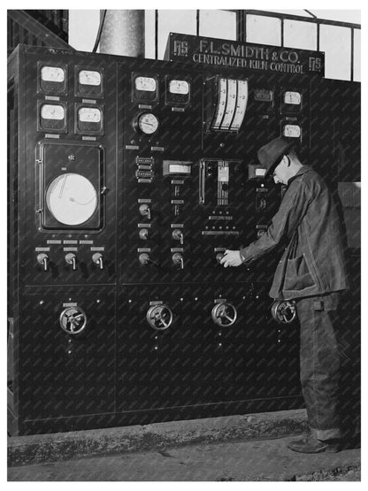 Kiln Control Panel for Manganese Ore Roasting 1942