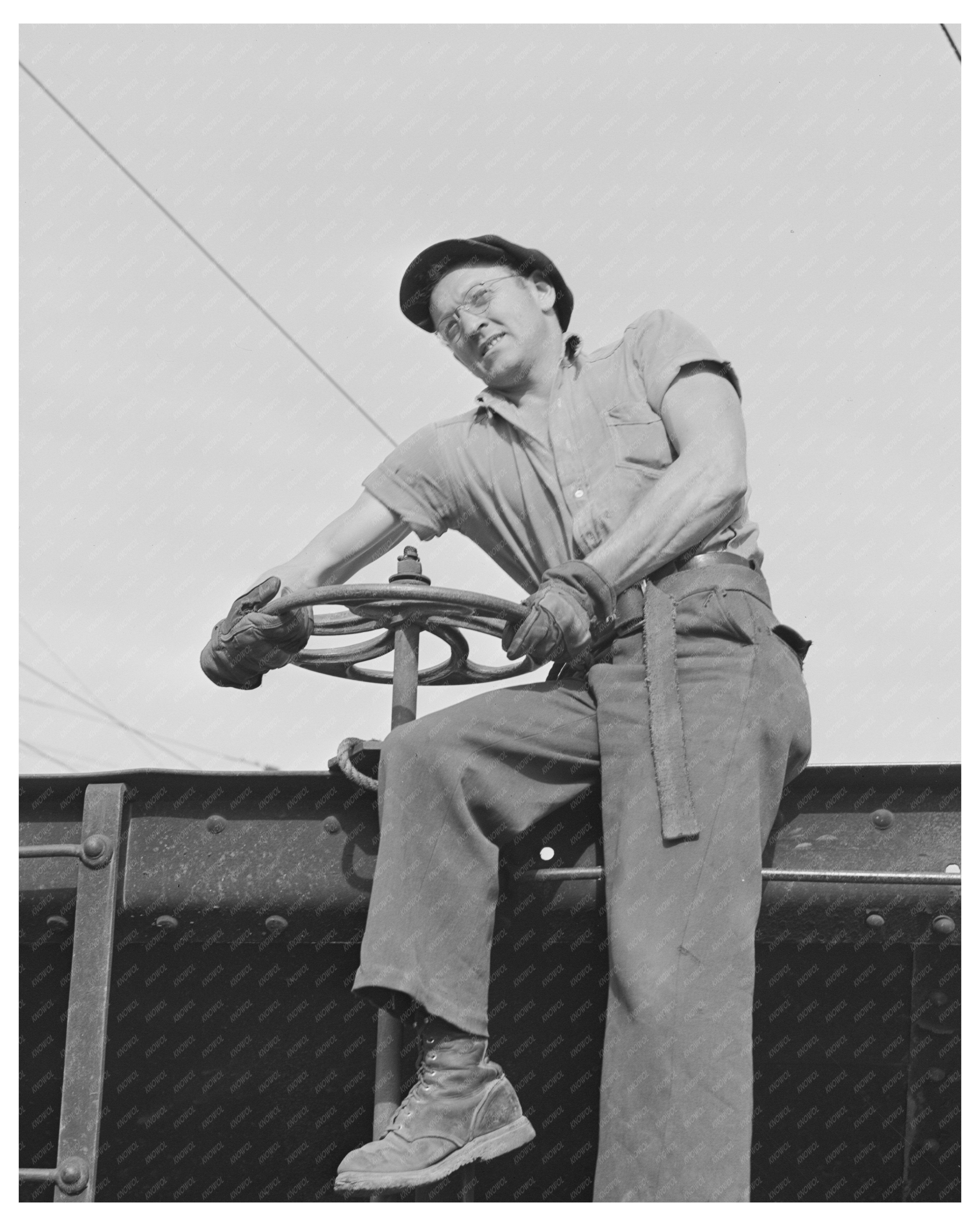 Brakeman of Butte Anaconda Pacific Railroad September 1942