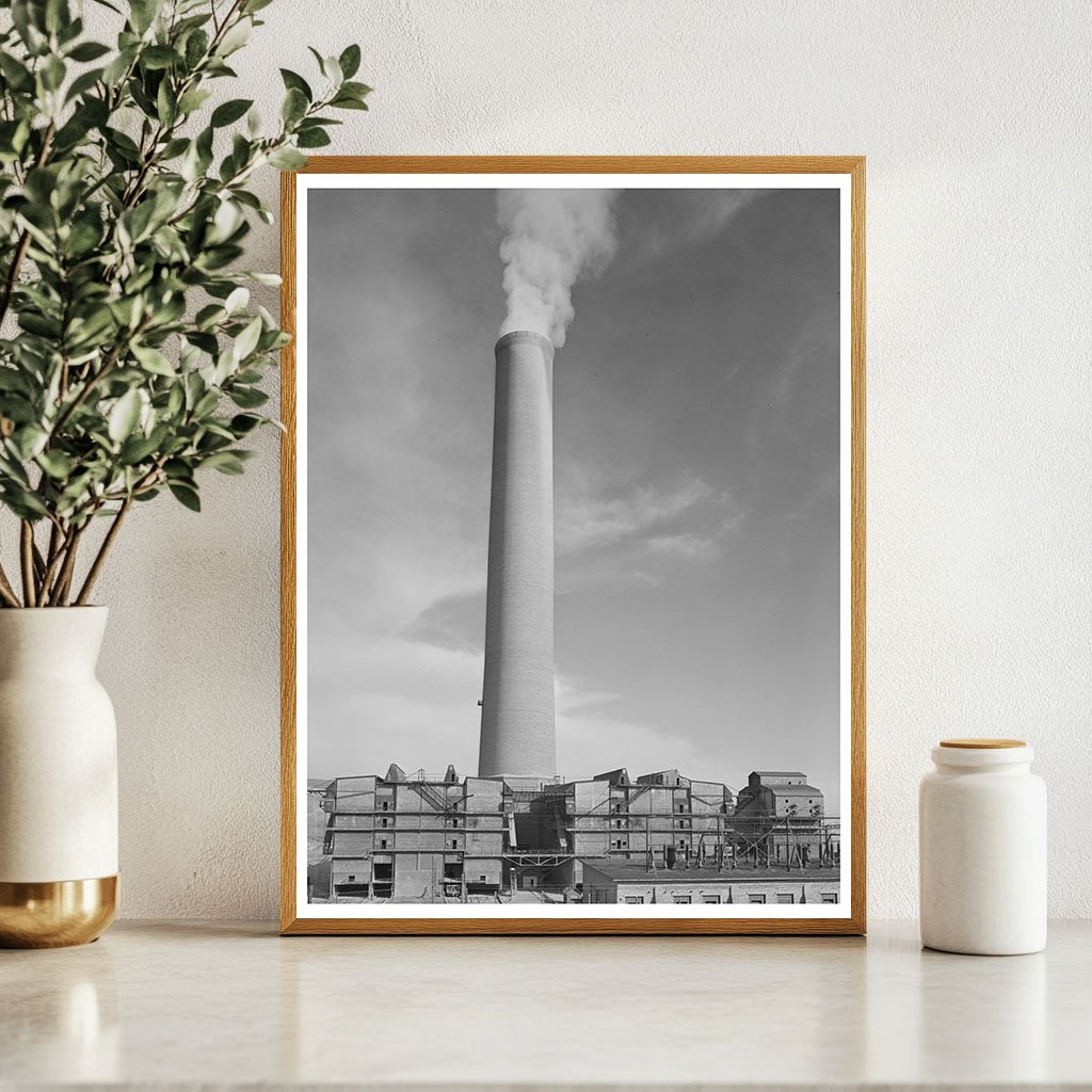 Anaconda Smelter with Tallest Smokestack 1942