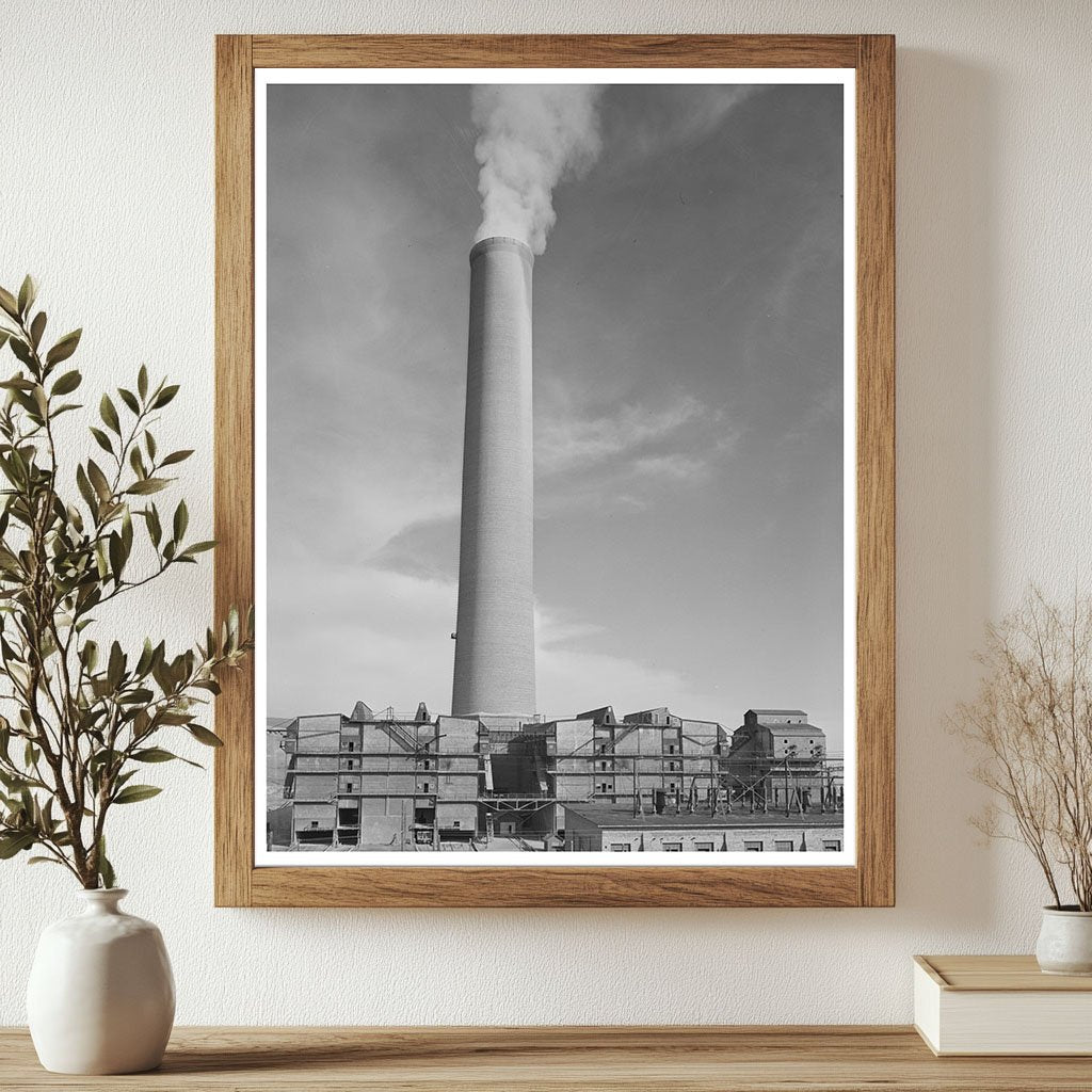 Anaconda Smelter with Tallest Smokestack 1942