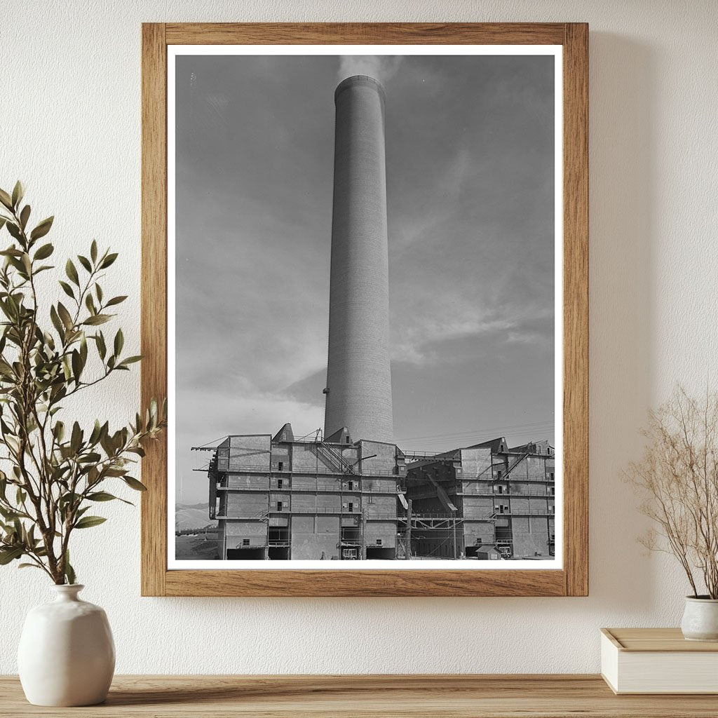 Anaconda Smelter Montana 1942 with Largest Smokestack