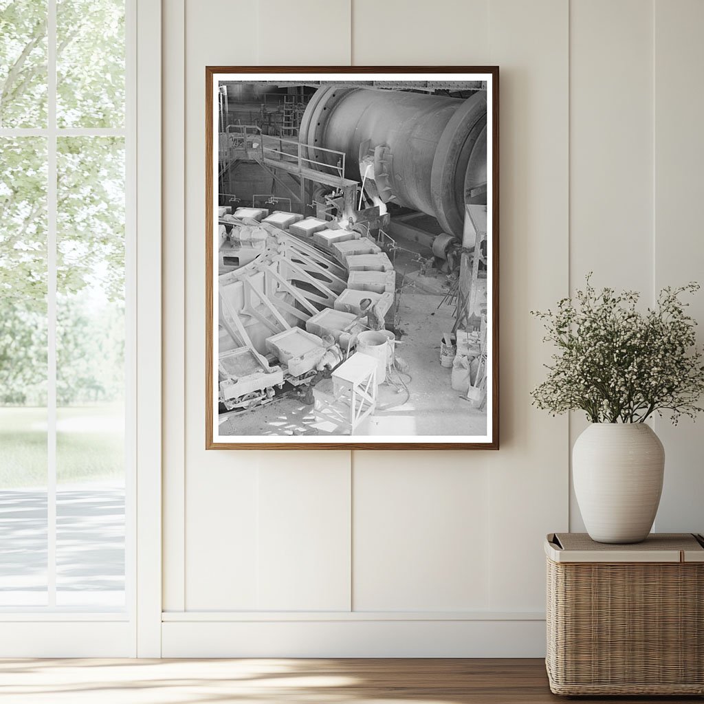 Anaconda Smelter Workers Pouring Copper Anodes 1942