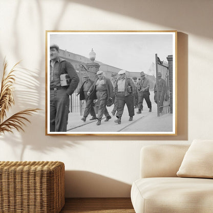 Workmen Leaving Anaconda Copper Smelter September 1942