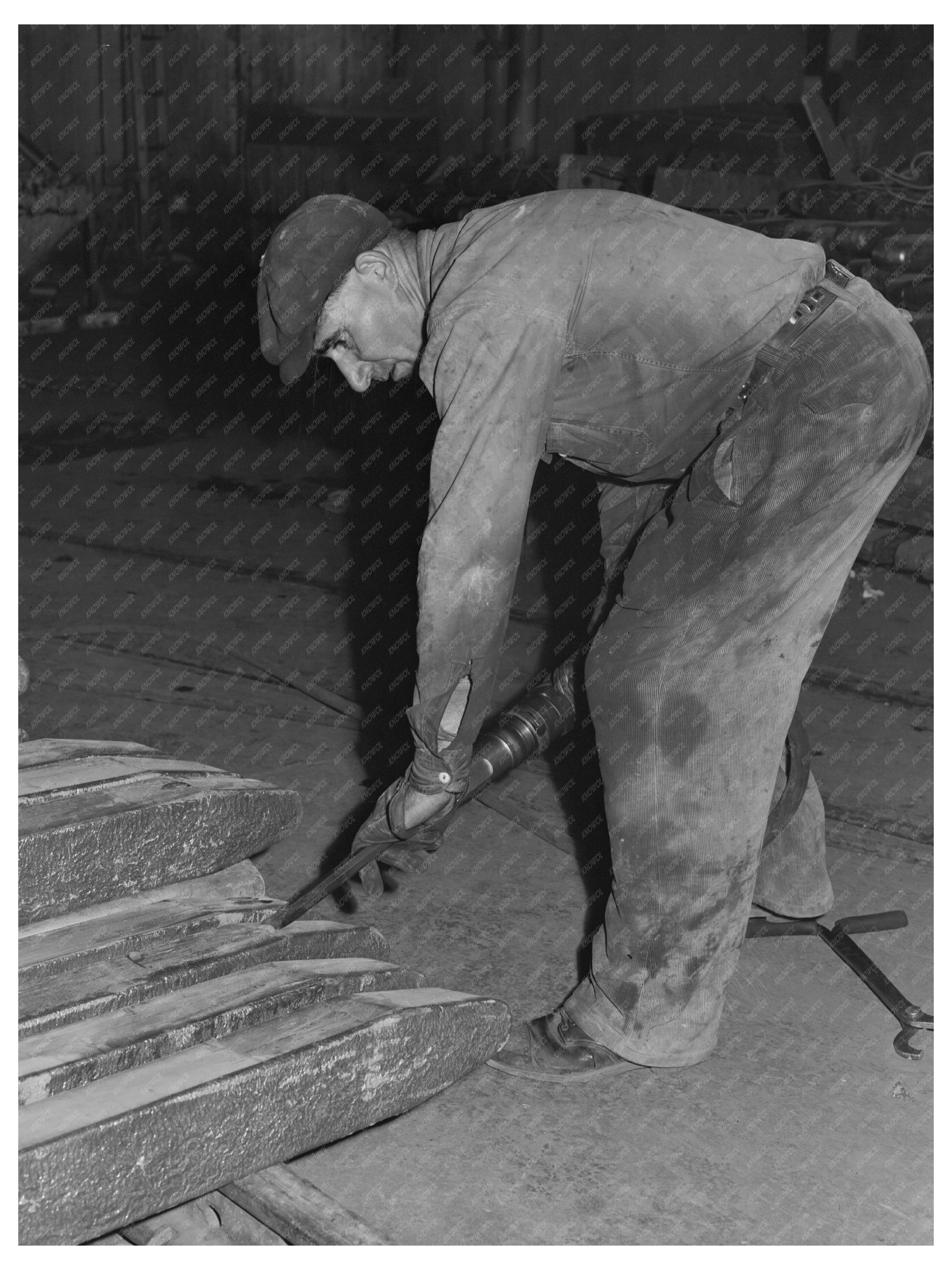 Great Falls Furnace Refinery Worker 1942