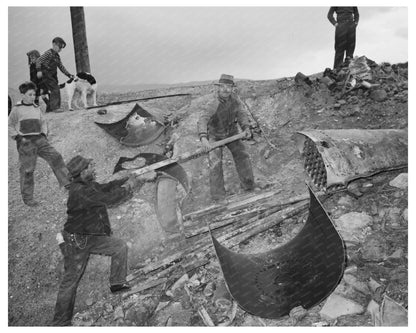 Butte Montana Boiler Dismantling October 1942