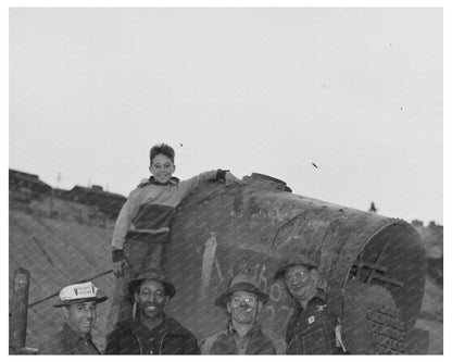 Truck Crew Scrap Salvage Butte Montana October 1942