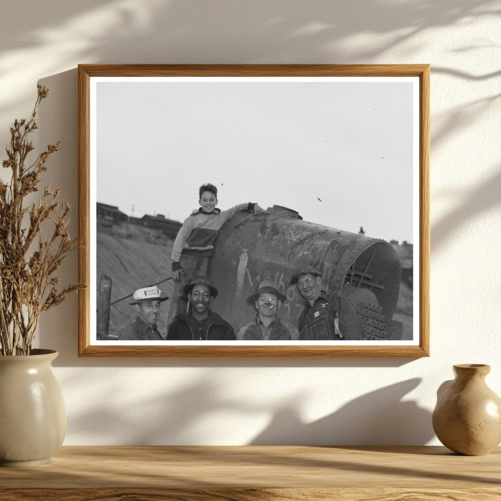 Truck Crew Scrap Salvage Butte Montana October 1942