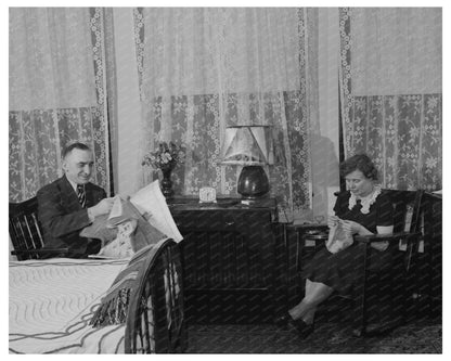 John Herlihy and Wife at Home Butte Montana 1942