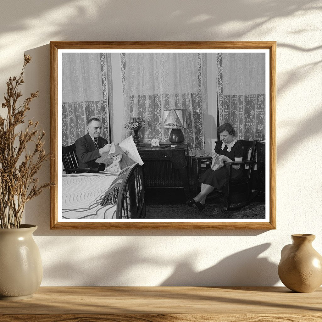 John Herlihy and Wife at Home Butte Montana 1942