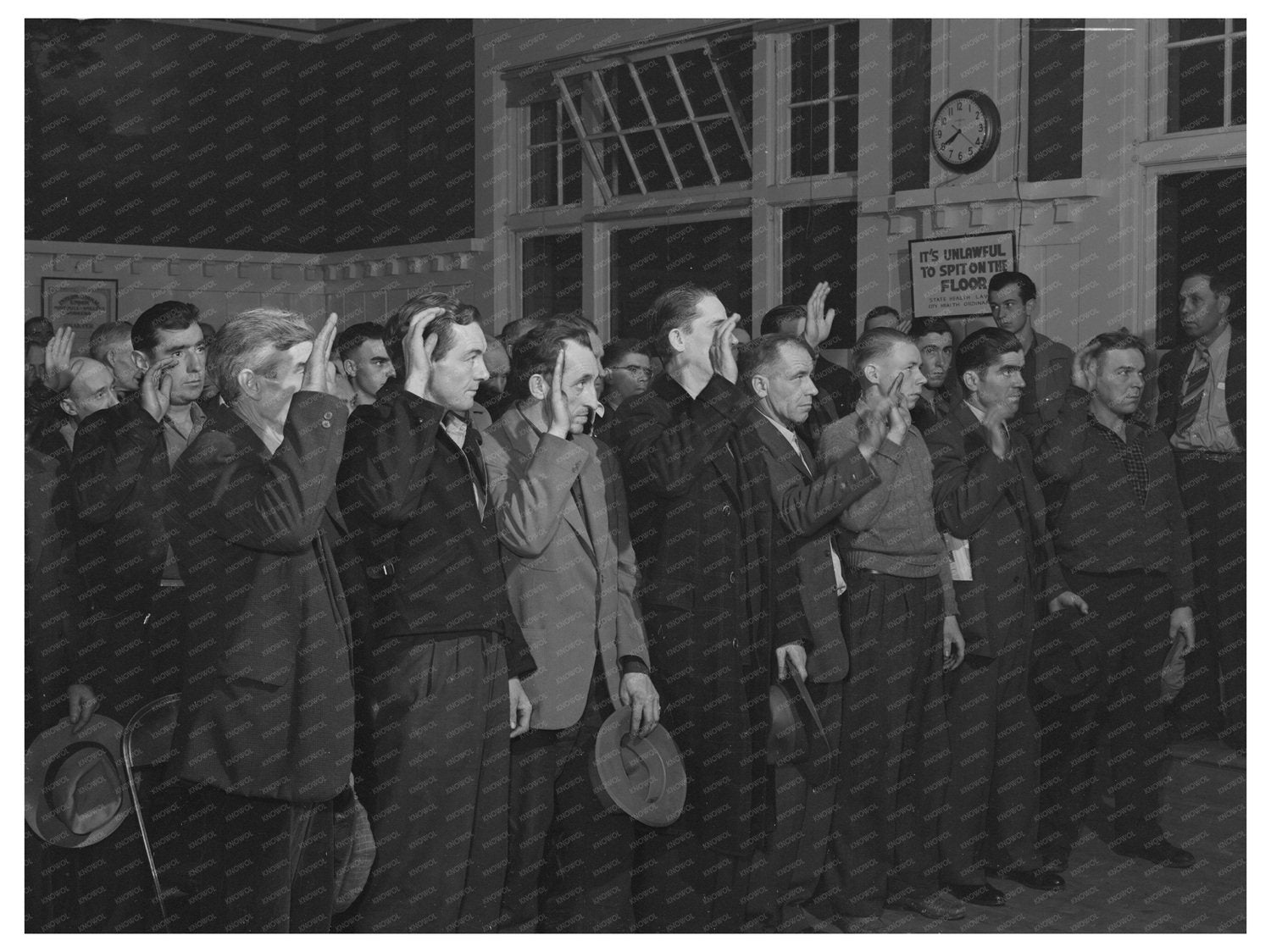 Butte Miners Union Meeting Initiation October 1942