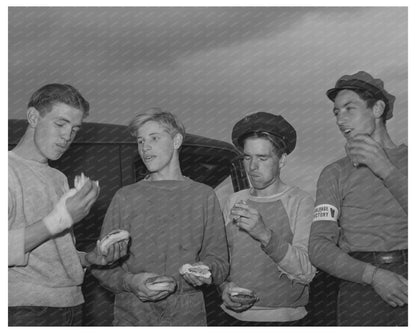 Workers Lunching During Scrap Salvage Campaign 1942