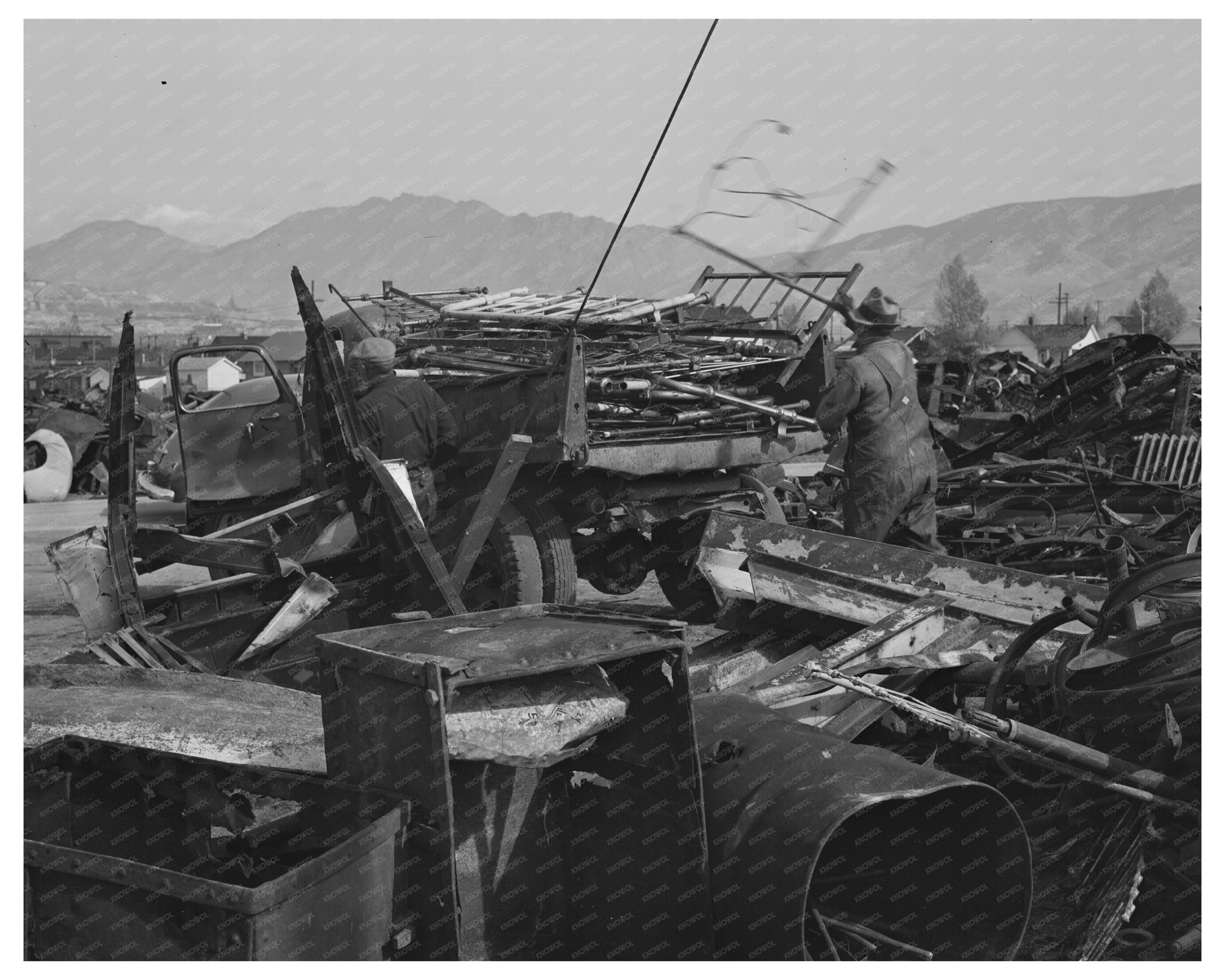 1942 Vintage Scrap Materials Segregation in Butte Montana