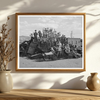 Butte Montana School Children Scrap Drive October 1942