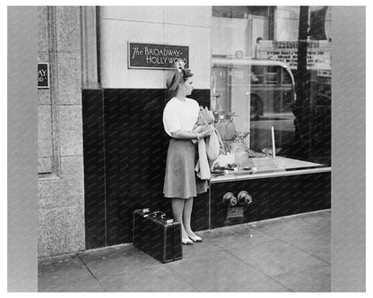 Girl on Hollywood Street April 1942 FSA/OWI Collection