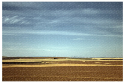 Wheat Farm Landscape Walla Walla Washington 1941