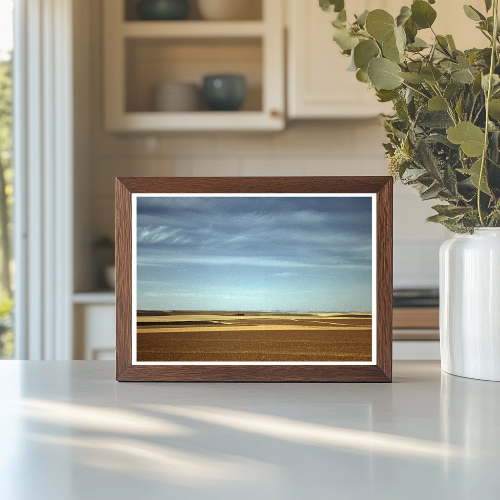 Wheat Farm Landscape Walla Walla Washington 1941