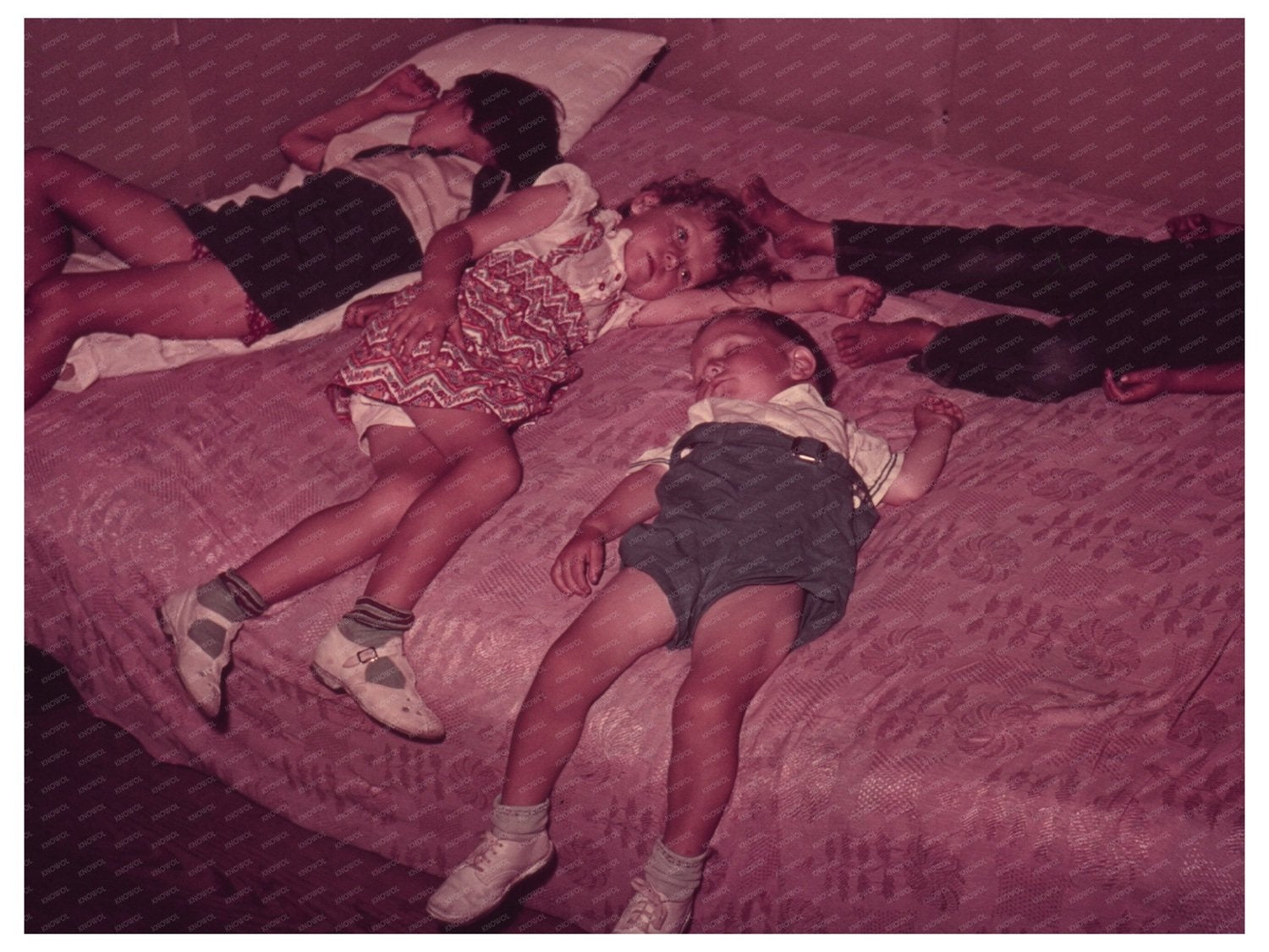 Children Asleep During Square Dance McIntosh County 1940s