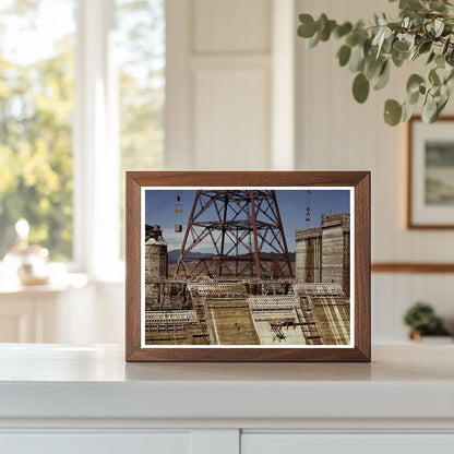 Shasta Dam Construction Cable Bucket Tower 1942