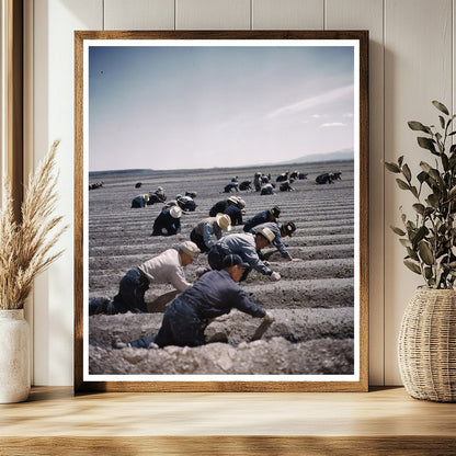 Tule Lake Relocation Center Japanese Americans Farming 1942