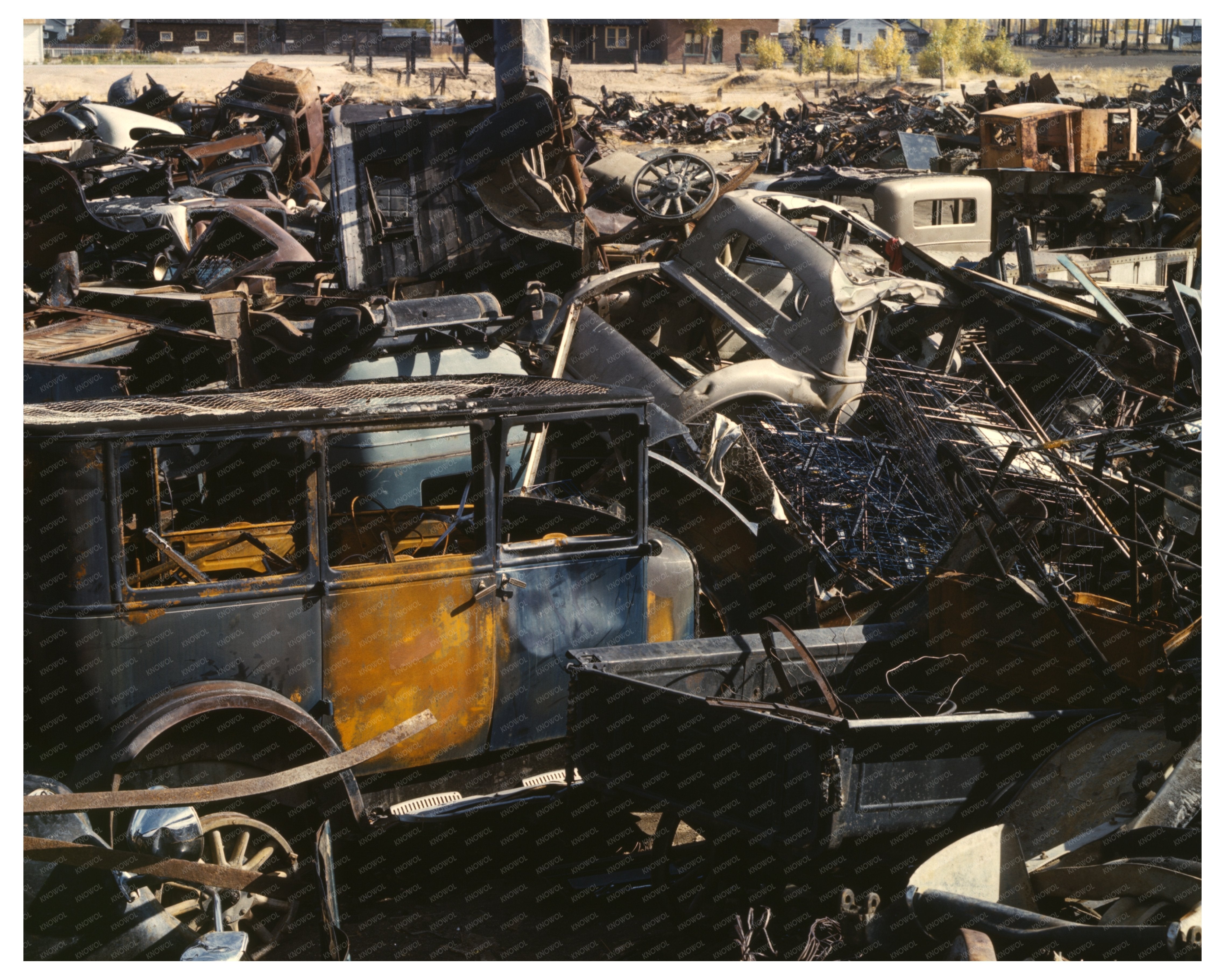 1942 Butte Montana Scrap and Salvage Depot Image