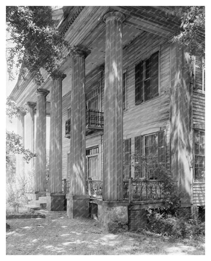 Vintage 1830 Greek Revival Building Photograph Alabama