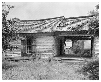 Wheeler Station, AL 1818 Log Cabin Vintage Photo