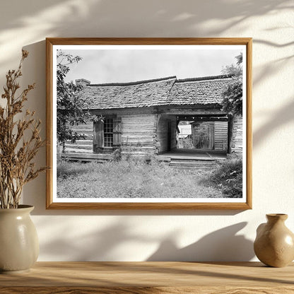 Wheeler Station, AL 1818 Log Cabin Vintage Photo