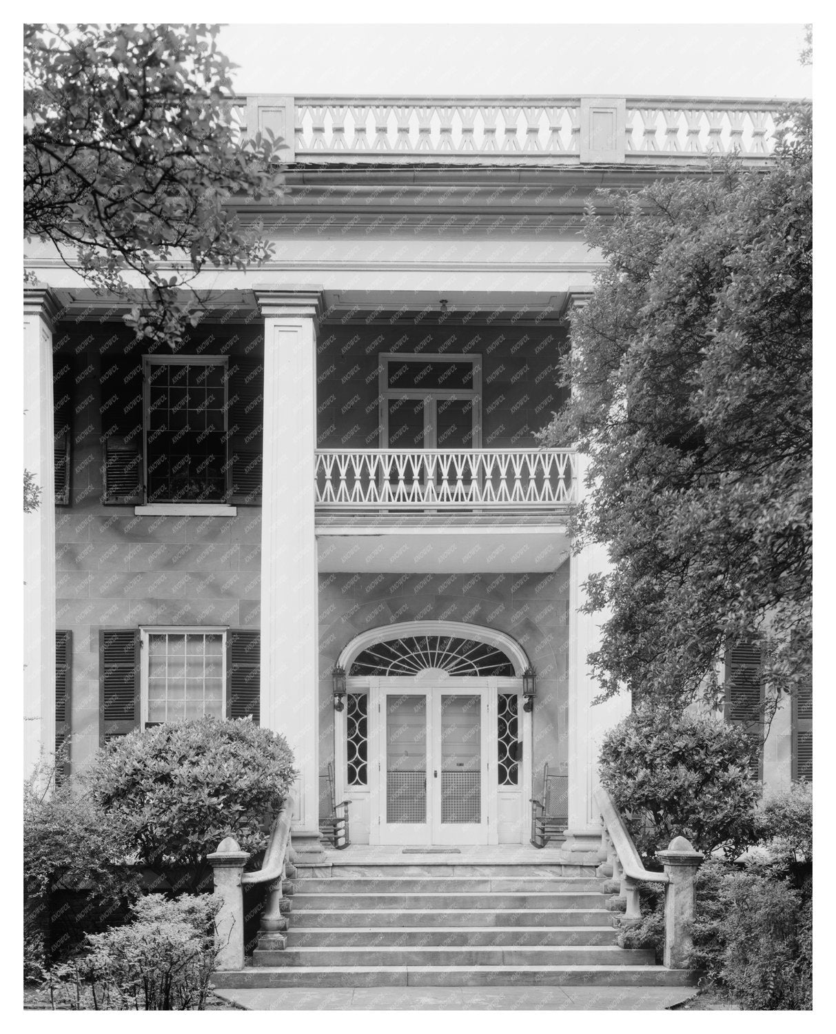 Students Masonic Building, Tuscaloosa AL, 1845 Vintage Photo