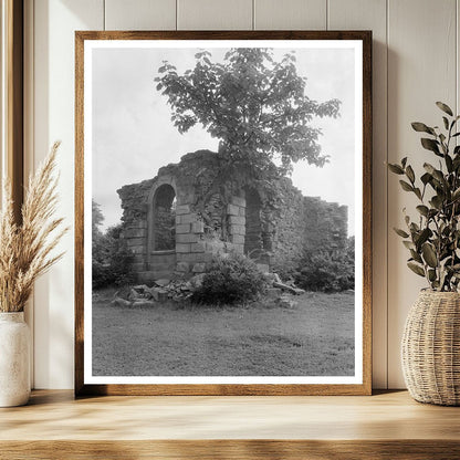 1953 Vintage Photo of Tuscaloosas Architectural Ruins