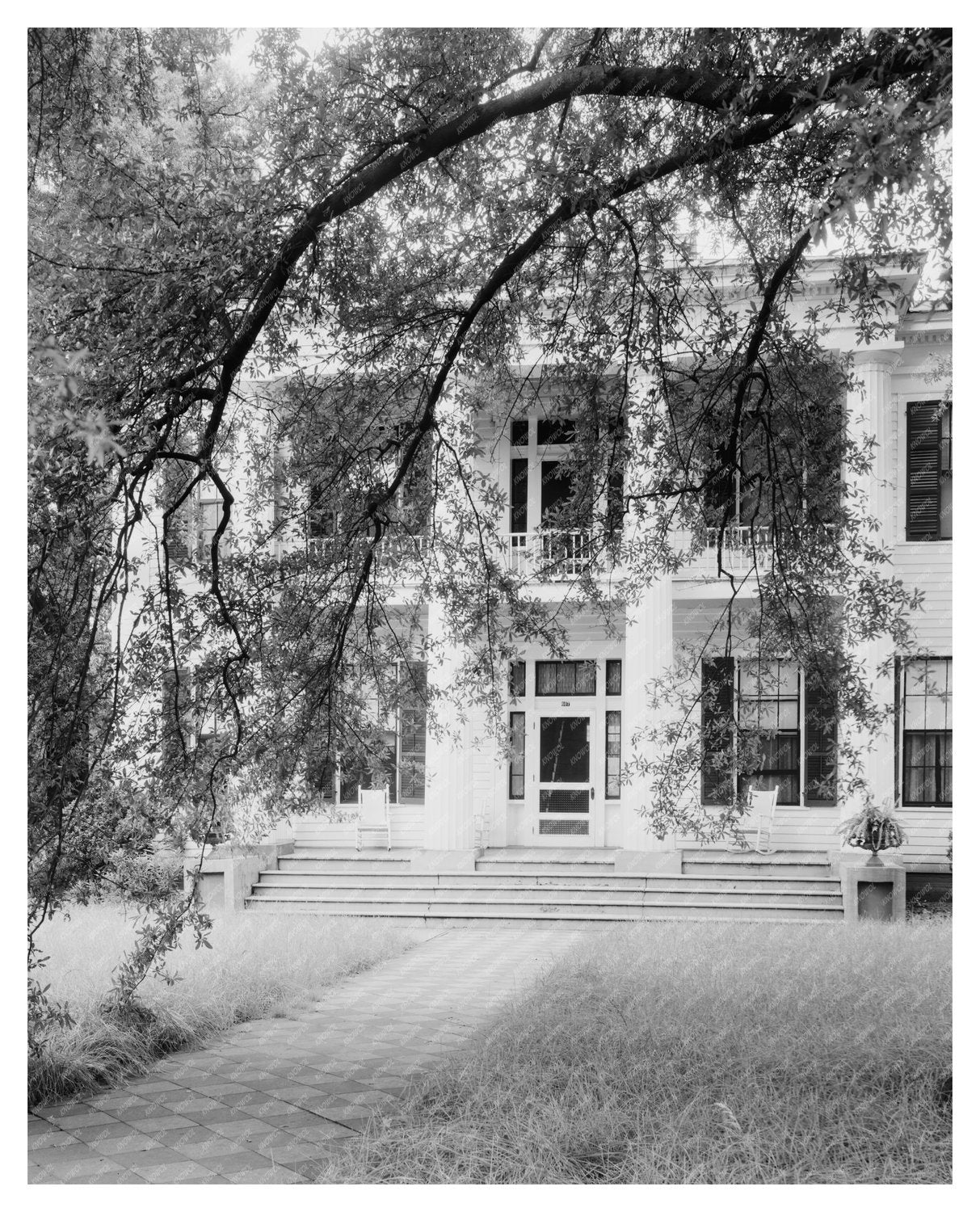King-Welch House, Selma AL, 1858 - Vintage Photograph