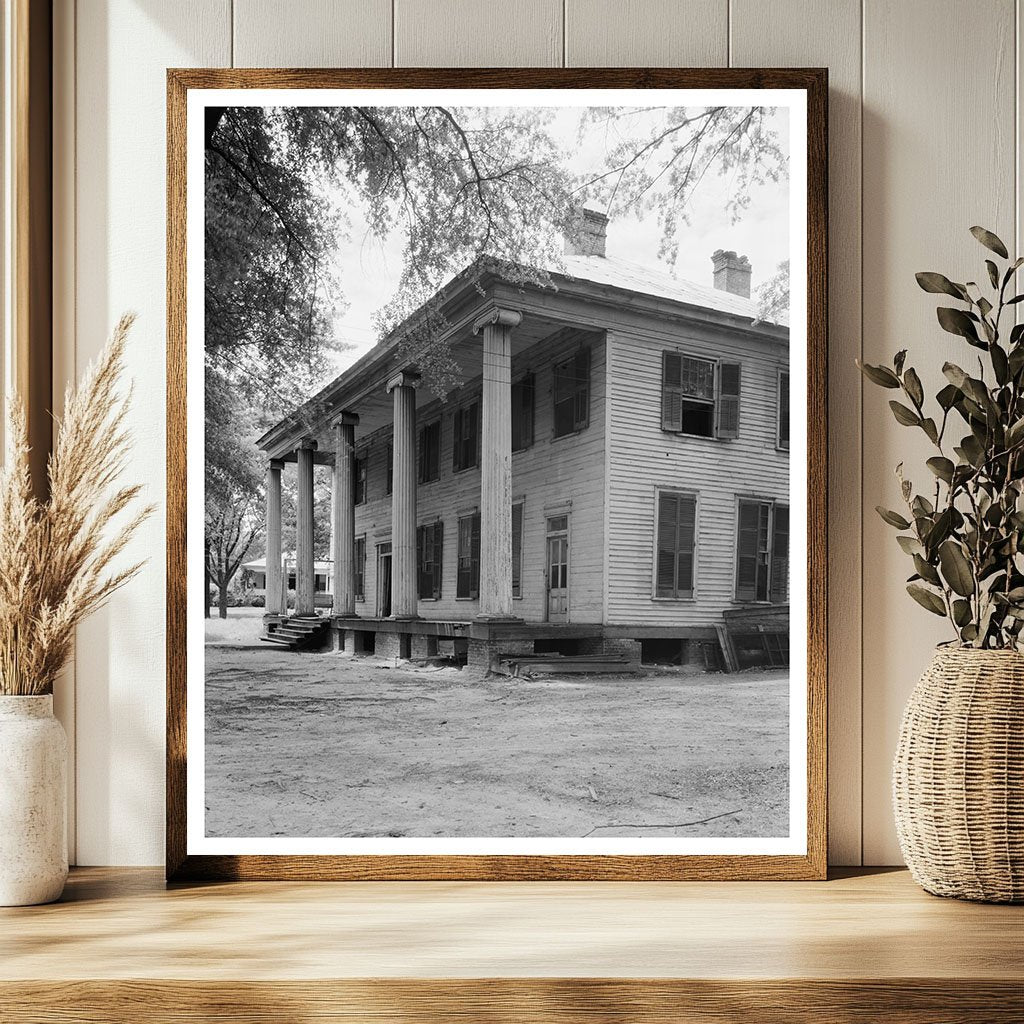 B.D. Palmer Estate, Eutaw, Alabama, 1840 Historical Photo