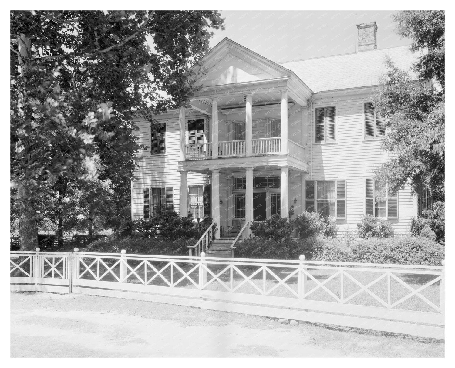 1835 Building in Claiborne, Alabama - Historic Photograph