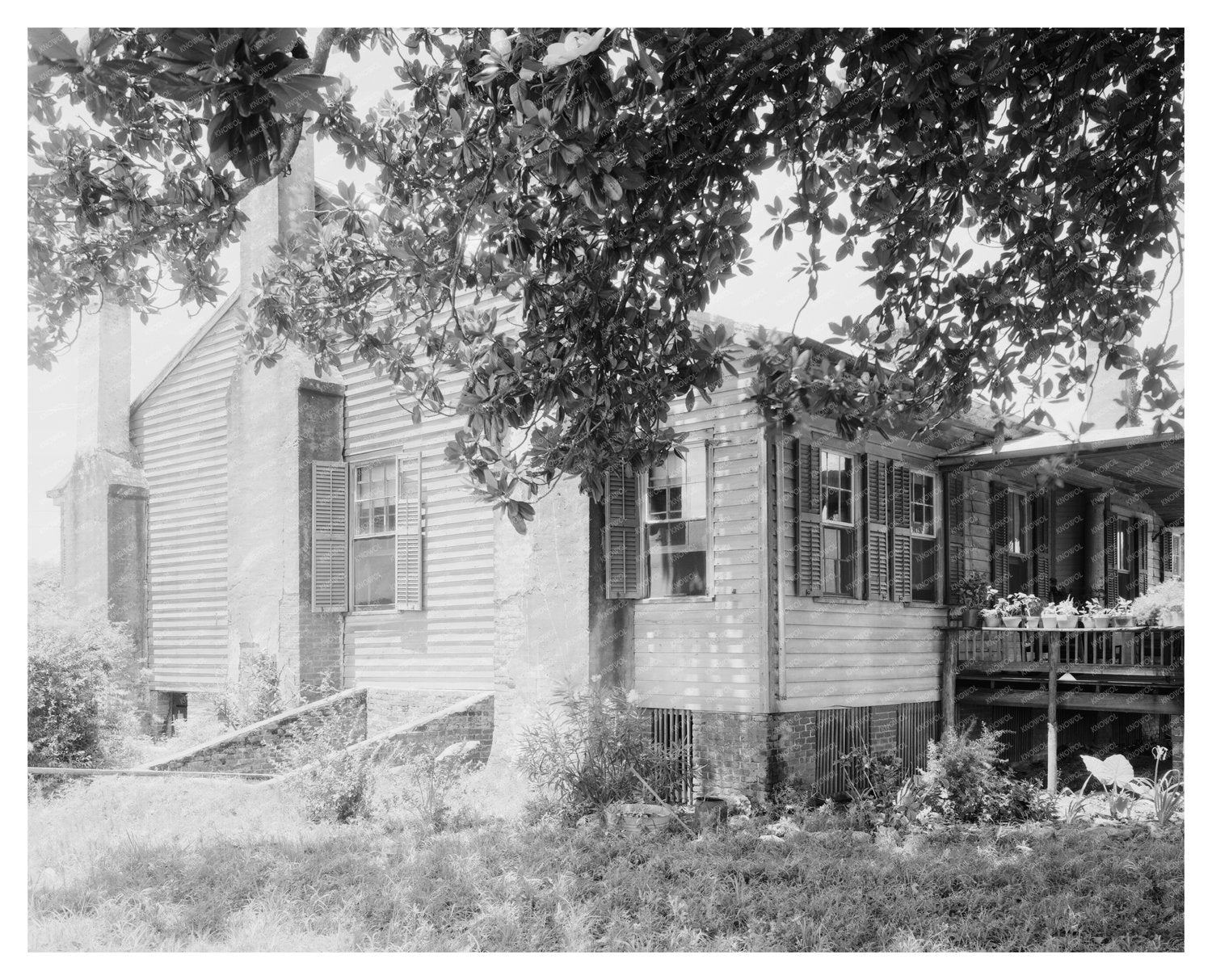 Camden, Alabama Vintage Architecture Photo, Early 20th Centu