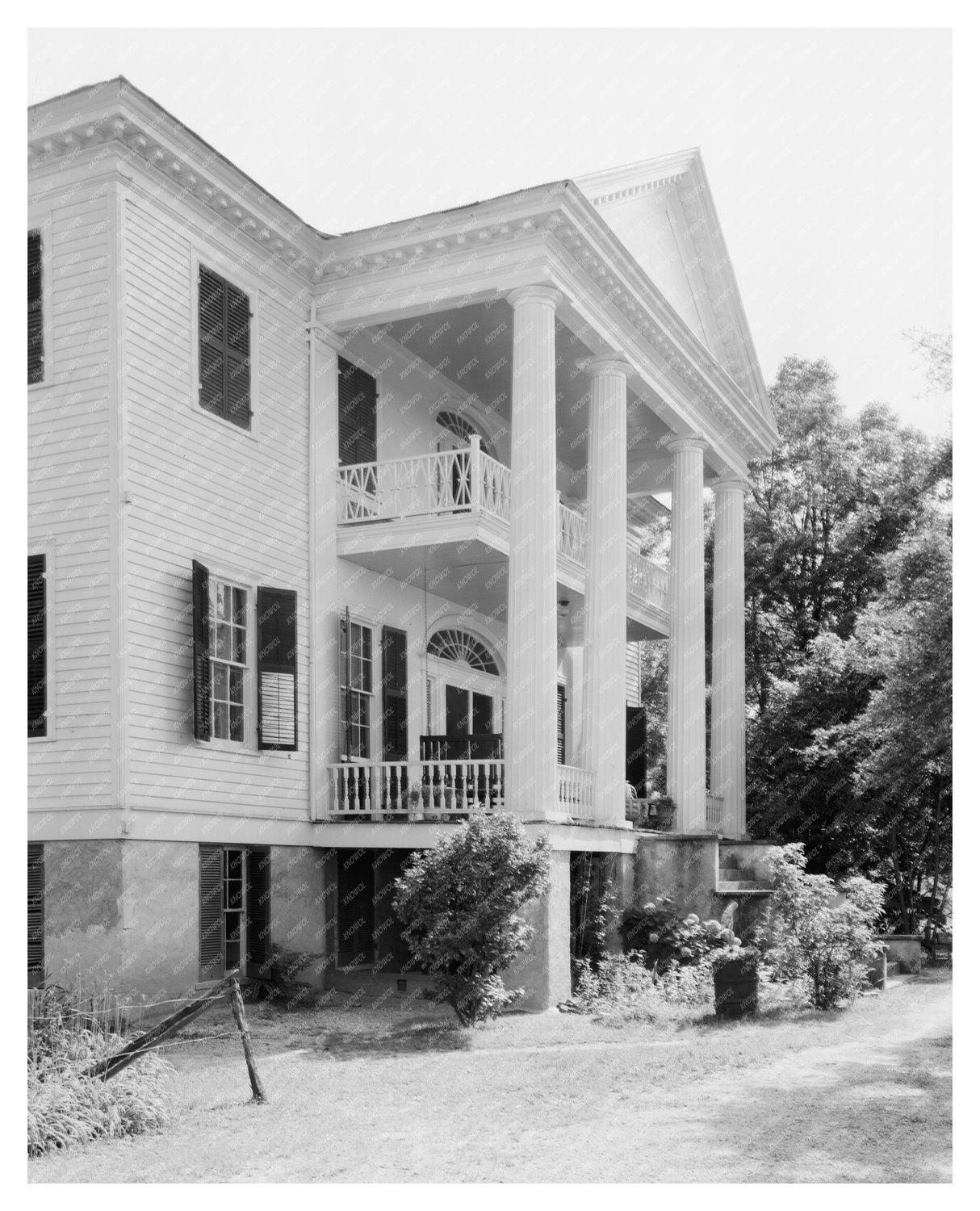 Matthews-Tait House, Camden Alabama, 1840 Vintage Photo