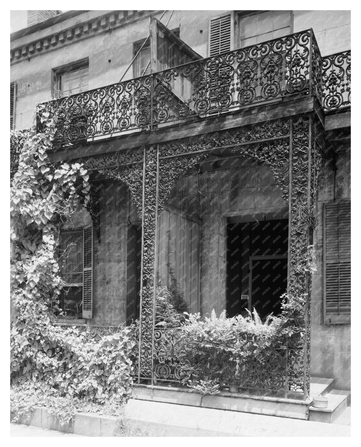 Durand House in Mobile, Alabama - Vintage Photo 20th Century
