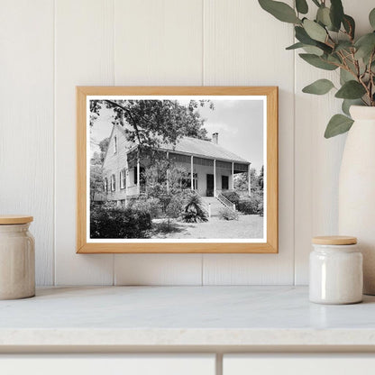 1836 Mobile, Alabama Historic Wooden House Photograph