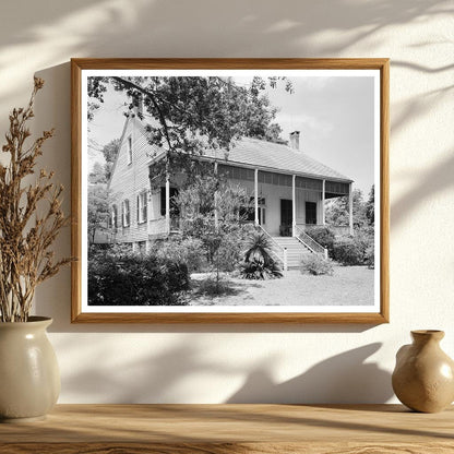 1836 Mobile, Alabama Historic Wooden House Photograph