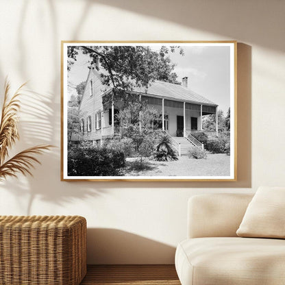 1836 Mobile, Alabama Historic Wooden House Photograph