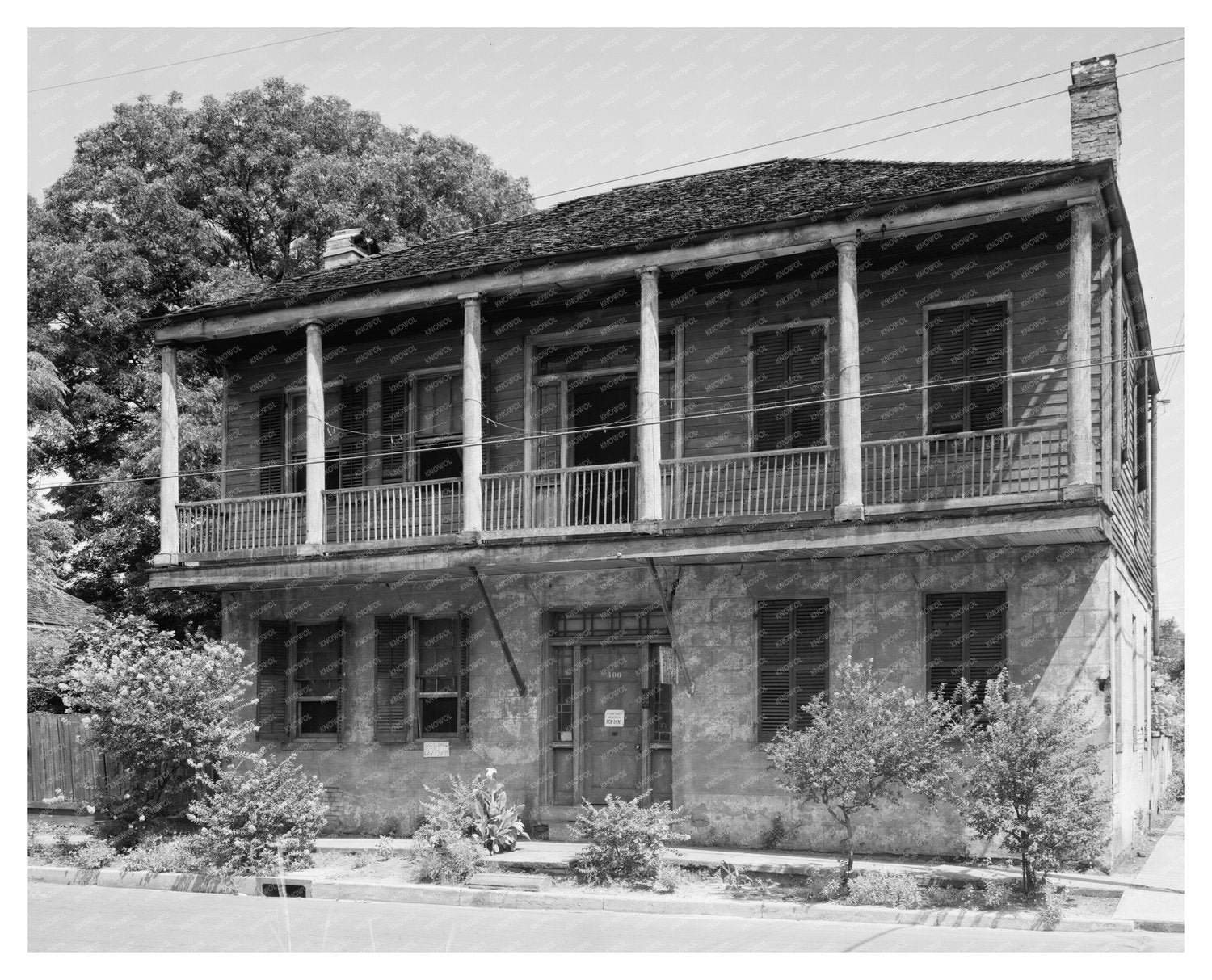 1840 Historic House in Mobile, Alabama - Vintage Photo
