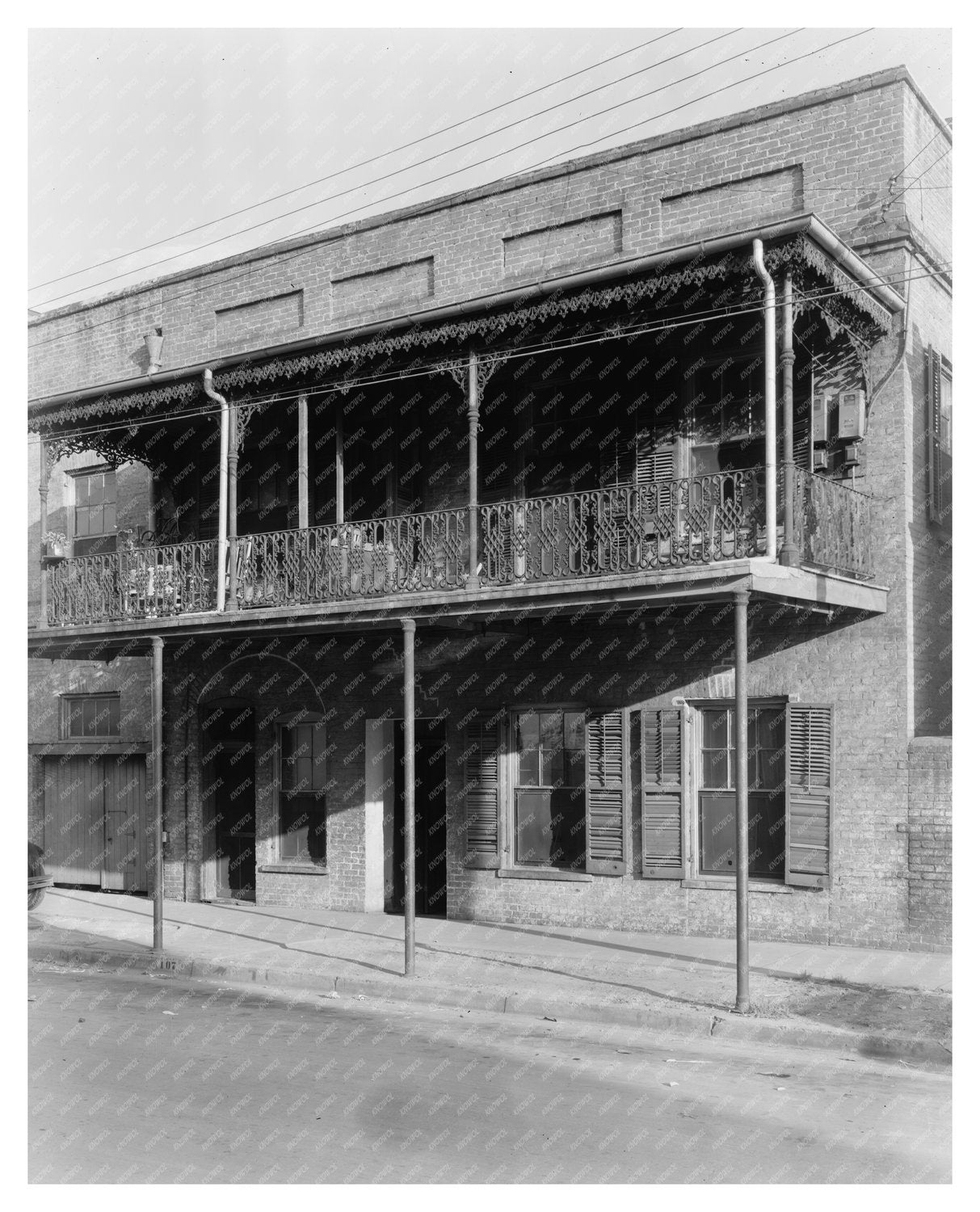 Historic Ironwork in Mobile, Alabama - 1930s Photo