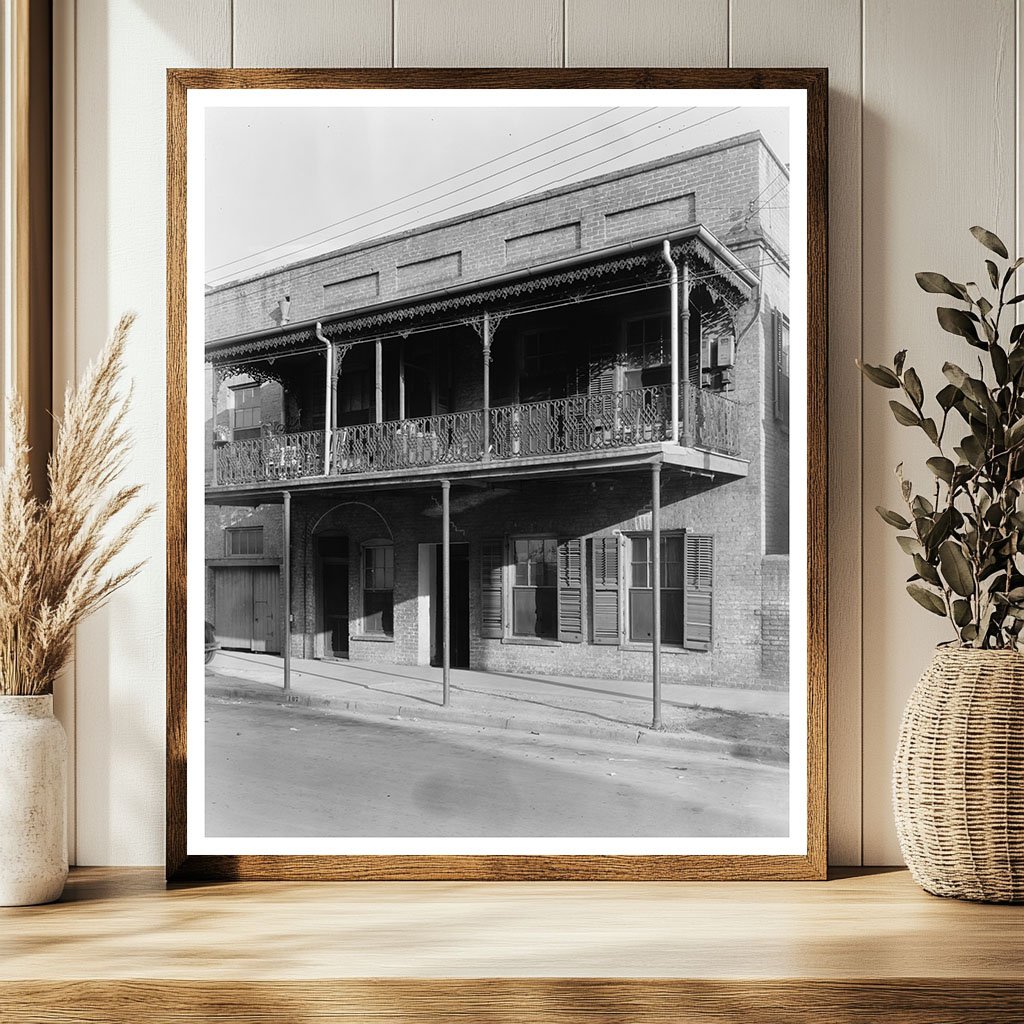 Historic Ironwork in Mobile, Alabama - 1930s Photo