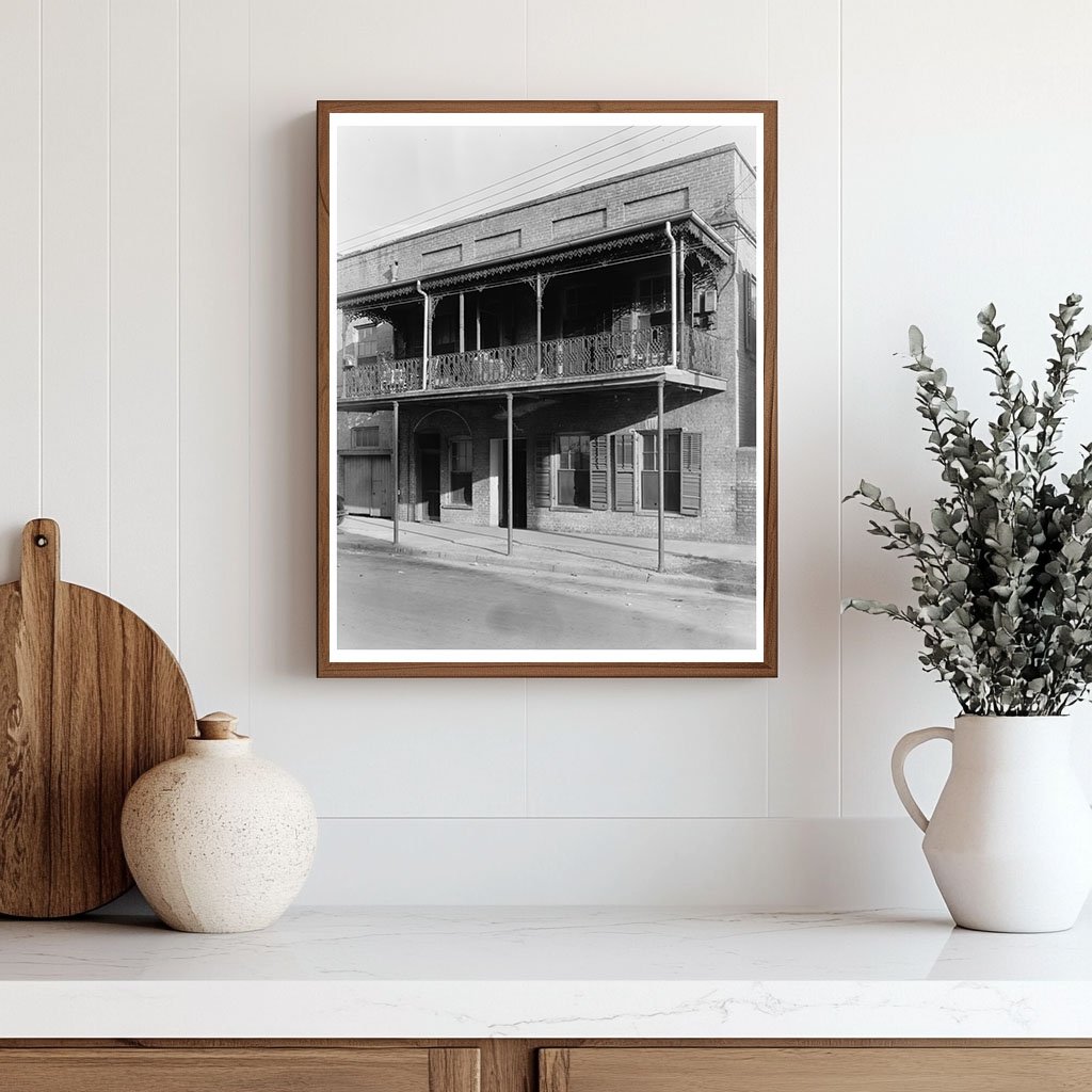 Historic Ironwork in Mobile, Alabama - 1930s Photo