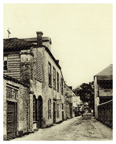 St. Augustine, FL Streets in 1870 - Historical Photograph