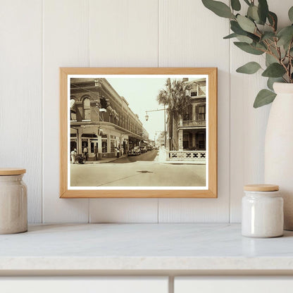 St. Augustine Street Scene, Florida 1937