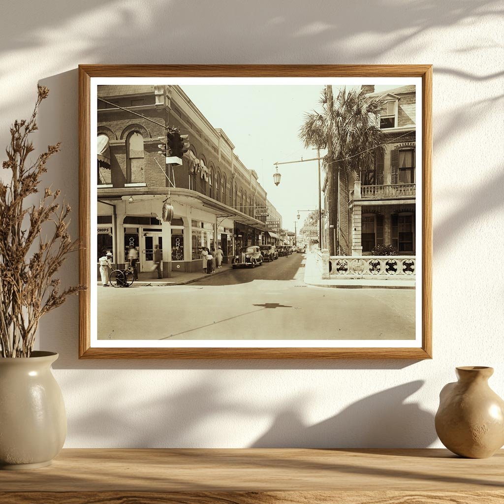 St. Augustine Street Scene, Florida 1937